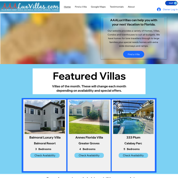 aaaluxvillas.com