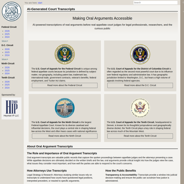 aicourttranscripts.com