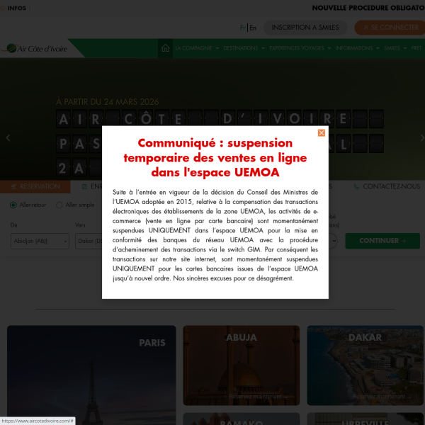 aircotedivoire.com