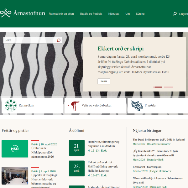 arnastofnun.is
