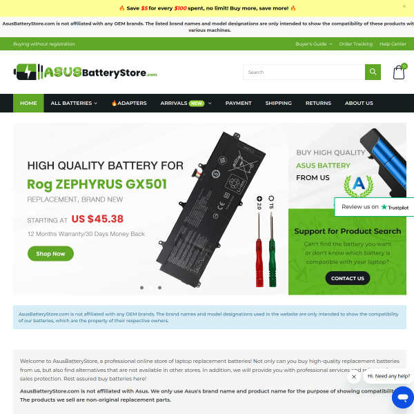asusbatterystore.com