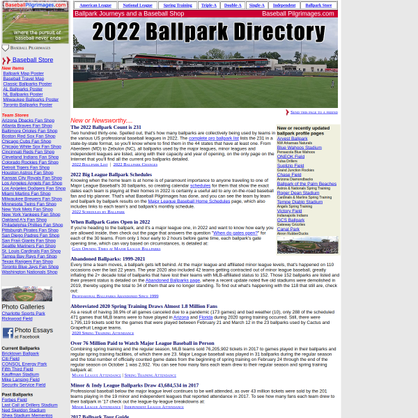 baseballpilgrimages.com
