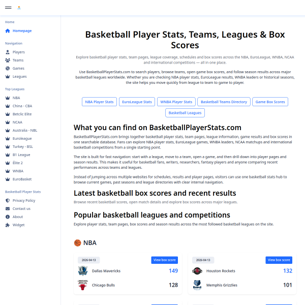 basketballplayerstats.com