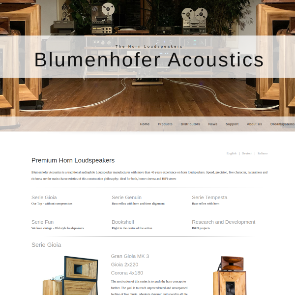 blumenhofer-acoustics.com