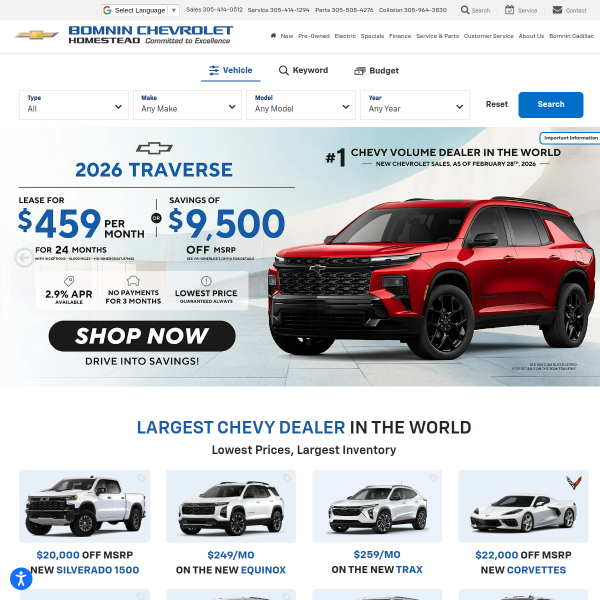 bomninchevrolethomestead.com
