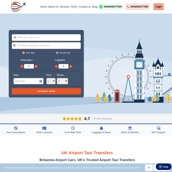 britanniaairportcars.co.uk