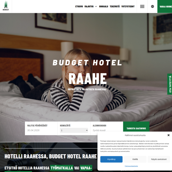 budgethotelraahe.fi