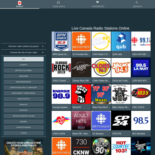 canadaradiostations.com
