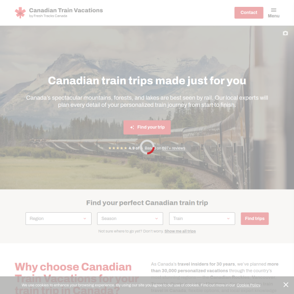 canadiantrainvacations.com