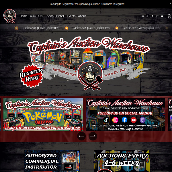 captainsauctionwarehouse.com