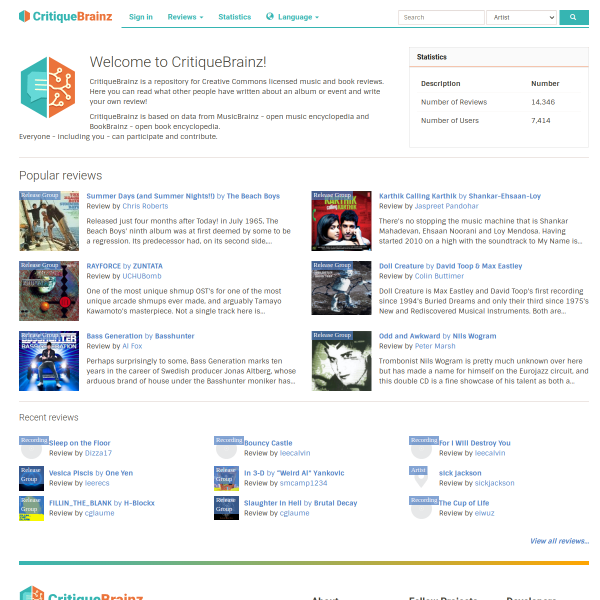 critiquebrainz.org
