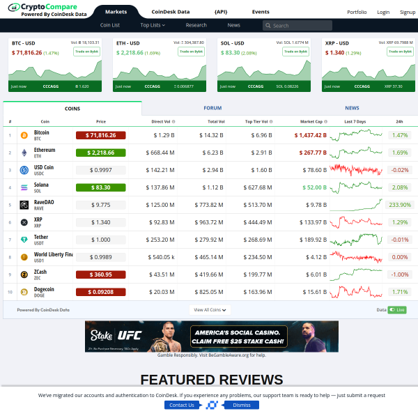 cryptocompare.com