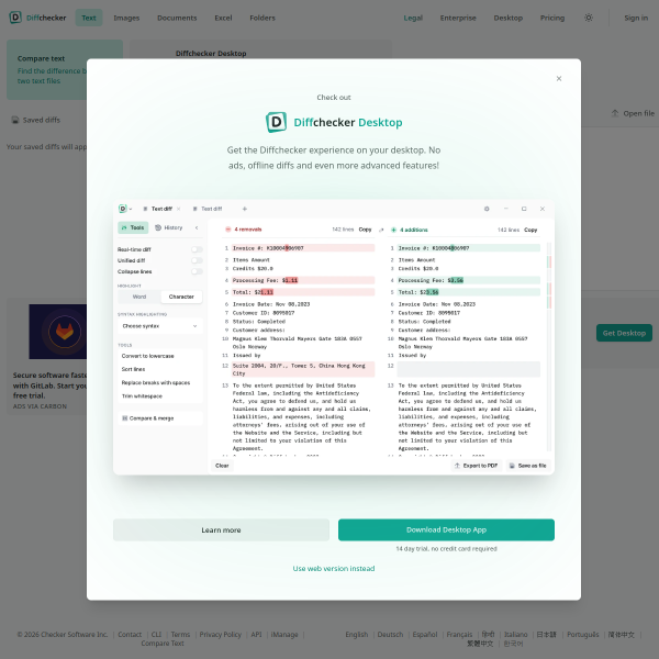 diffchecker.com