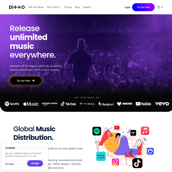 dittomusic.com