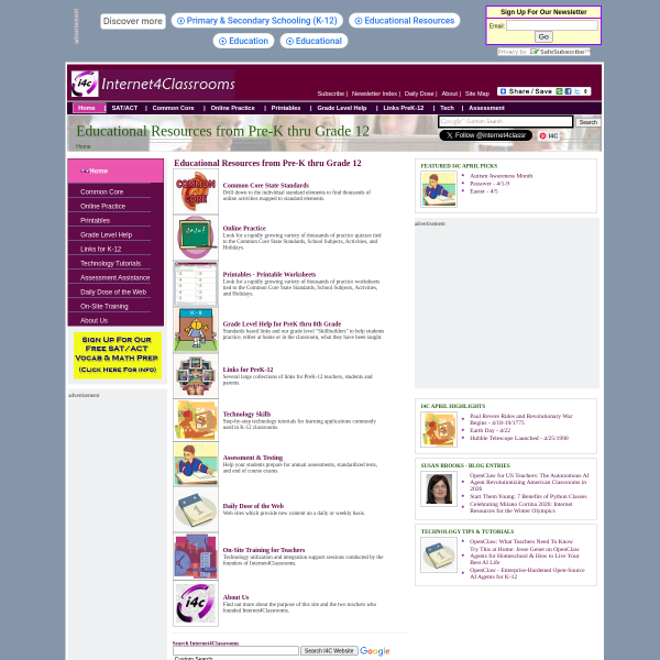 internet4classrooms.com