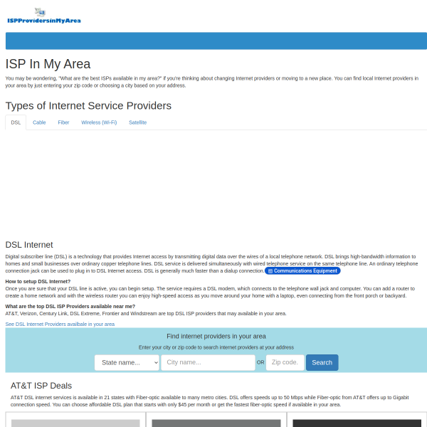 ispprovidersinmyarea.com
