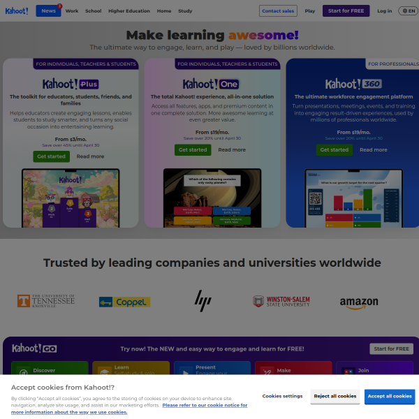 kahoot.com