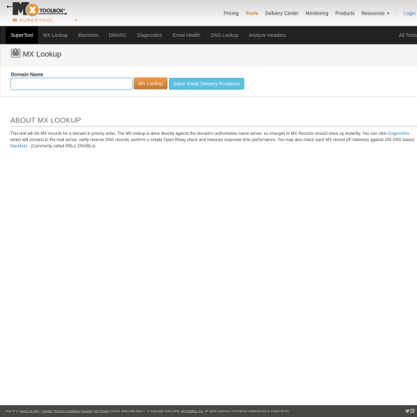 mxtoolbox.com