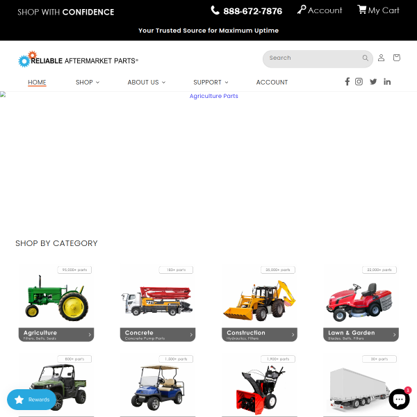 reliableaftermarketparts.com